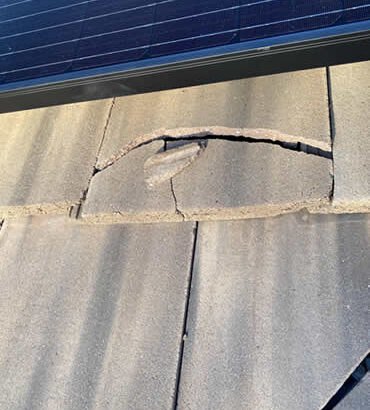 Broken Tiles after Solar Installations