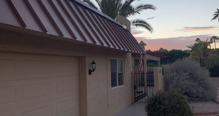 New metal roof project in Phoenix